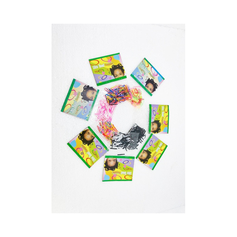 LIGA DE LATEX PARA CABELLO C/12 PIEZAS