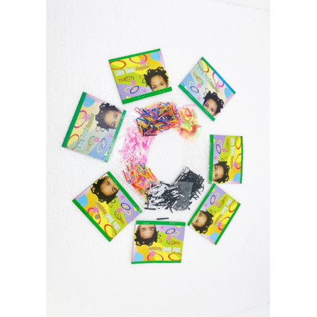 LIGA DE LATEX PARA CABELLO C/12 PIEZAS