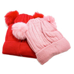 GORRO DOS MOTITAS NIÑOS